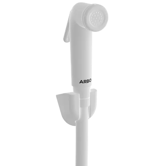 HF-11 ABS Round Health Faucet With Hook & 1.2 Mtr. S.S. Tube
