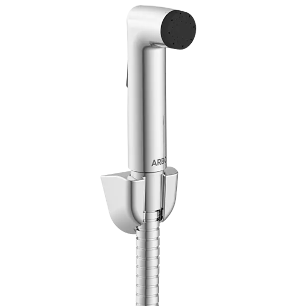 HF-12 ABS Round Health Faucet With Hook & 1.2 Mtr. S.S. Tube