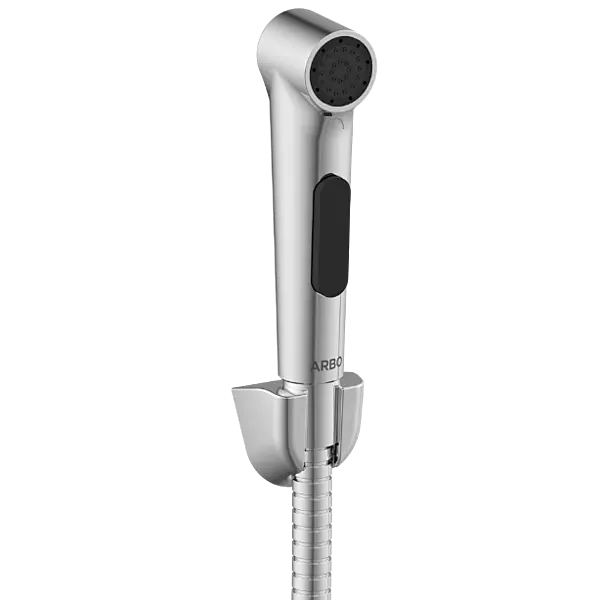 HF-15 ABS Round Health Faucet With Hook & 1.2 Mtr. S.S. Tube
