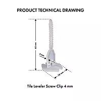 SCL-4 Screw Tile Levelling Clip 4mm (100 Pcs pkt.)