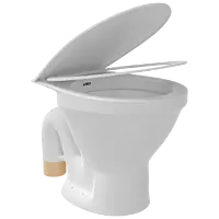 EWC-22111PP Apple EWC S Trap With Normal Close Seat Cover, Hinges, Fixing Accessories