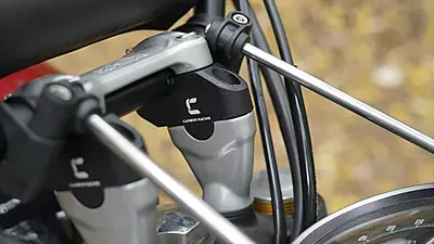 Carbon Racing Premium Pull-Back (Offset) Handlebar Risers for Triumph Scrambler 400 X