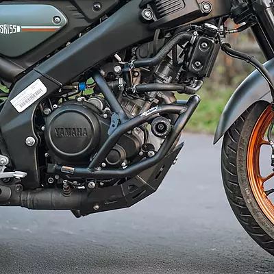 Legundary Thanos Crashguard With Slider for Yamaha XSR 155 Legundary Thanos Crashguard With Slider for Yamaha XSR 155