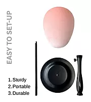 Velvet Head Mannequin - Wig Stand