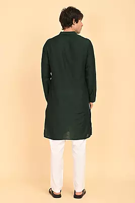 Men Ethnic Embroidered Long Kurta