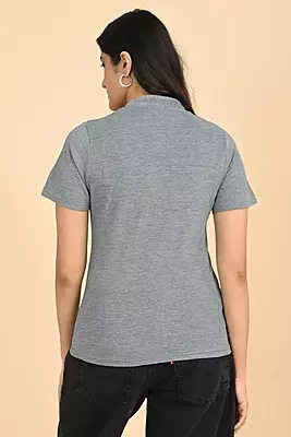 Women's V Neck Polo Tshirt