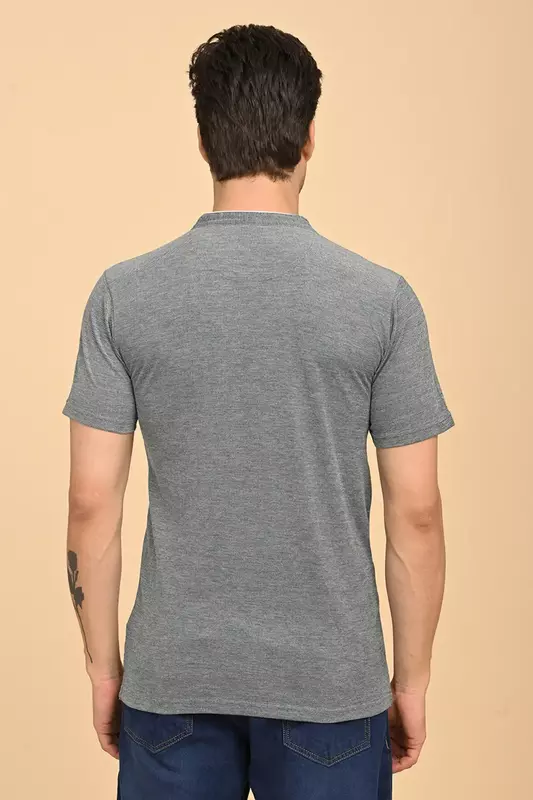 Men's Mandarin Collar T-Shirt