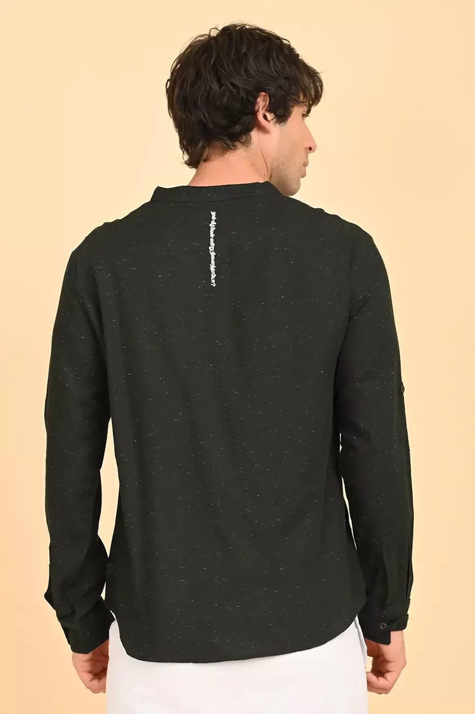 Men's Short Kurta - Green