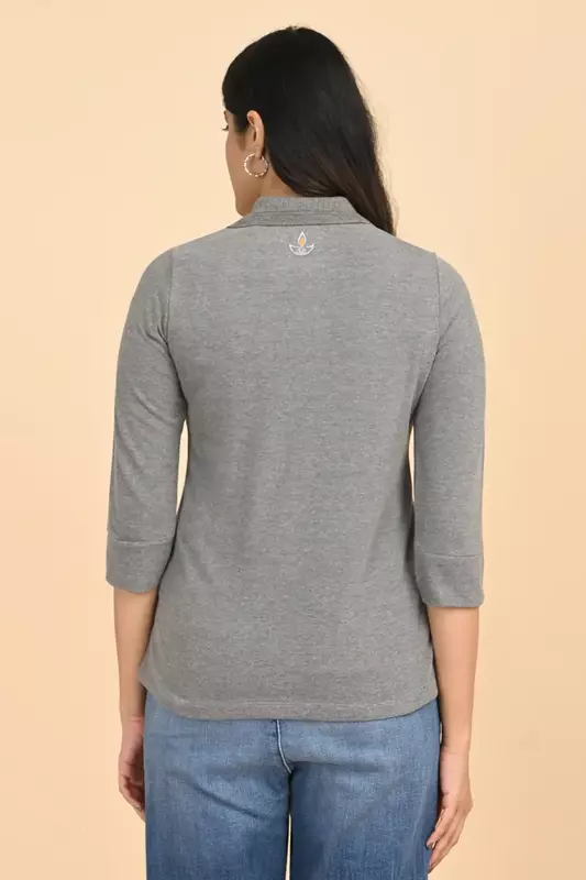 Women's Polo Tee - Grey