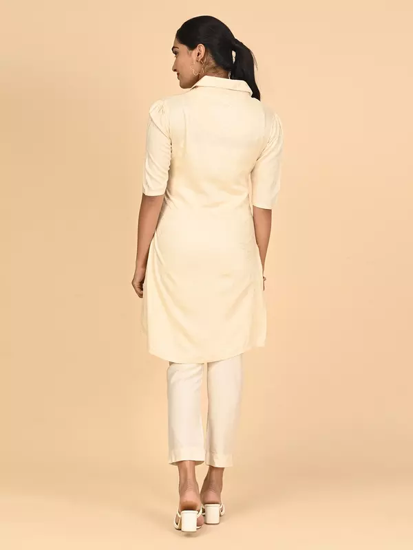 Women's Short Kurta -  Ecru