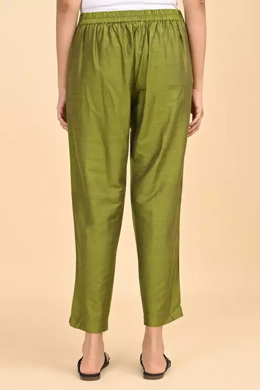 Women Ethnic Trousers - Green