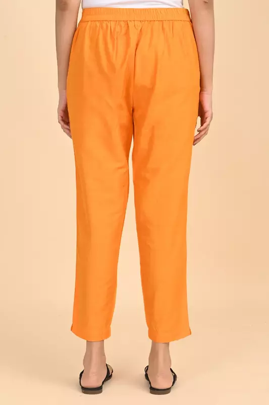 Women Ethnic Trousers - Yellow