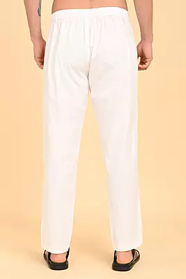 Men's Ethnic Trouser - White