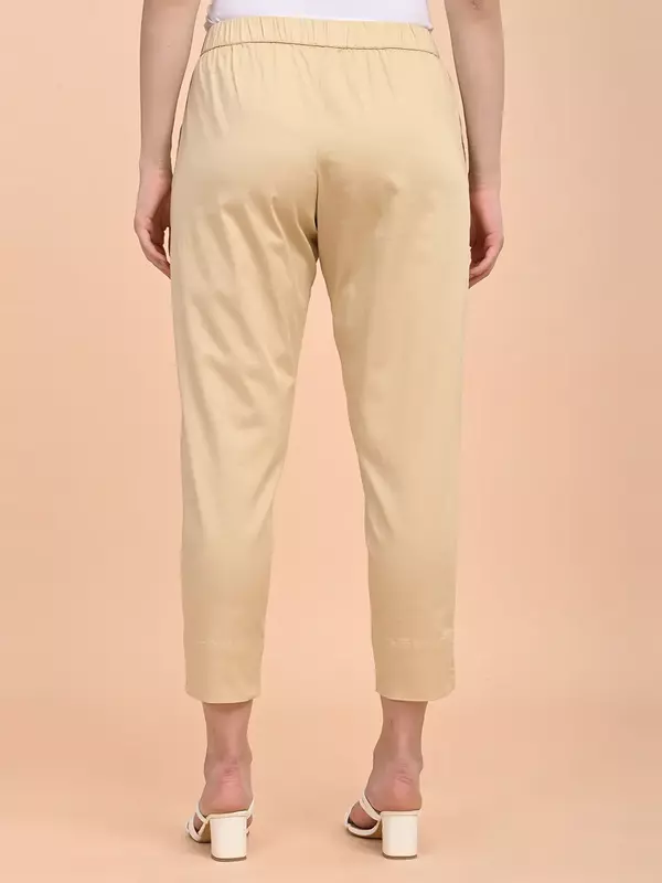Women's Trousers - Beige