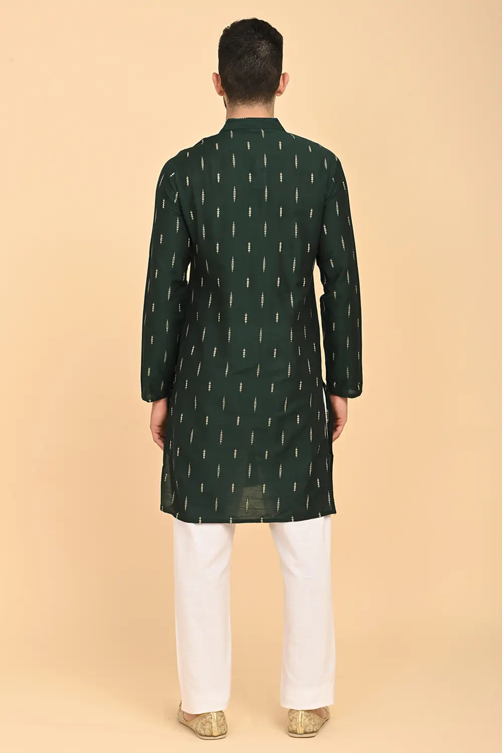 Men's Jacquard Full Open Long Kurta