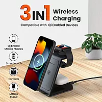 Portronics Freedom Trio 15w 3in1 Wireless Charger for iPhone Portronics Freedom Trio 15w 3in1 Wireless Charger for iPhone