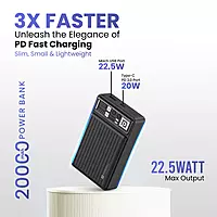 Portronics Luxcell Mini 20K Advanced 20000 mAh Smallest Power Bank (Black) Portronics Luxcell Mini 20K Advanced 20000 mAh Smallest Power Bank (Black)