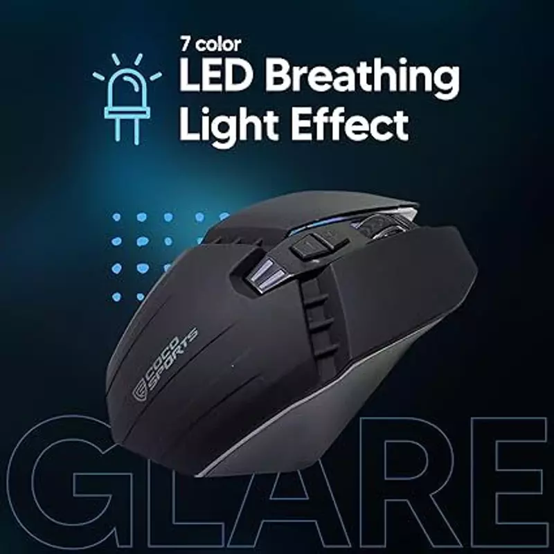 COCONUT GAMING WIRLESS MOUSE WM34 (GLARE)