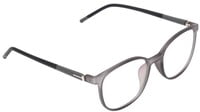 Unisex Square Spectacle Frame. Matte Grey Color Rim. Grey &Black Color Temple. Size-MEDIUM.