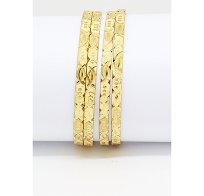 Gold Plated Bangles For Women & girls Set Of 2(2024008)
