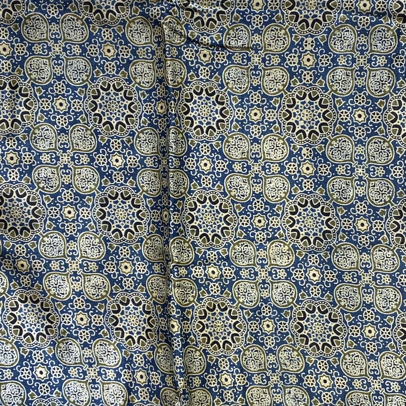 Mashru Silk Ajrakh Print #20