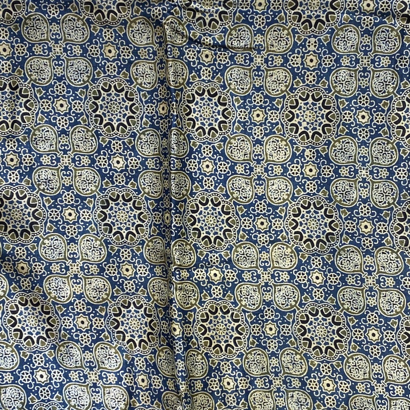 Mashru Silk Ajrakh Print #20