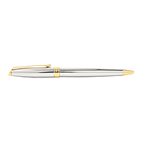 Parker Fusion Shiny Chrome Gold Trim Ball Pen