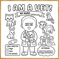 I Am a Vet – Colour & Frame Kit