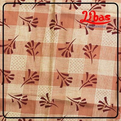 Japonica color alphine pleated nighty in geometric print with button closure by libas-PLT019 Japonica color alphine pleated nighty in geometric print with button closure by libas-PLT019