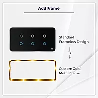 D2Touch Gold Metal Frame For 2M/4M/6M/8M Panel Frame for Acrylic Glossy, Matte & Glass Panels, Add As Accessories Per Panel