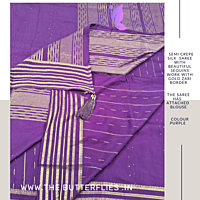 SEMI CREPE SILK SAREE DVFSCRE22871