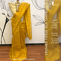 CRUSHED TISSUE SILK SAREE  USTSTES23518