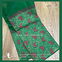 HAND PAINTED PURE KANCHIVARAM SOFT SILK SAREE CUSSSIL23503 HAND PAINTED PURE KANCHIVARAM SOFT SILK SAREE CUSSSIL23503