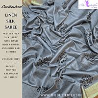 LINEN SILK SAREE YBRSLIN22121