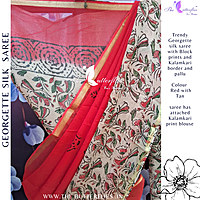 GEORGETTE SILK SAREE ORDSGRS24321 GEORGETTE SILK SAREE ORDSGRS24321