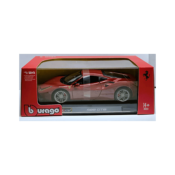 Ferrari 488 GTB-Red 1:24 Bburago