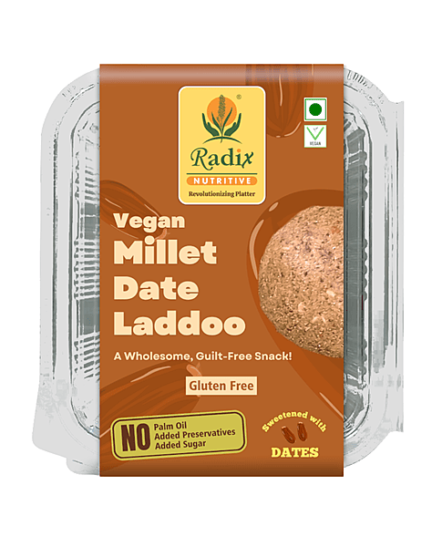 Millet Date Laddoo - 200 g | No Added Sugar | Vegan | Gluten Free