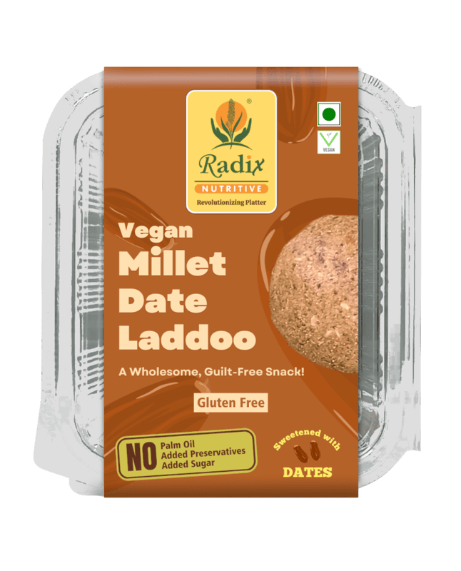 Millet Date Laddoo - 200 g | No Added Sugar | Vegan | Gluten Free