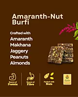 Amaranth Nut Burfi - 200 g | with Jaggery | Vegan | Gluten Free