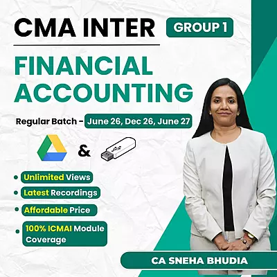 CMA Inter Financial Accounting (Group 1) By CA Sneha Budhia CMA Inter Financial Accounting (Group 1) By CA Sneha Budhia