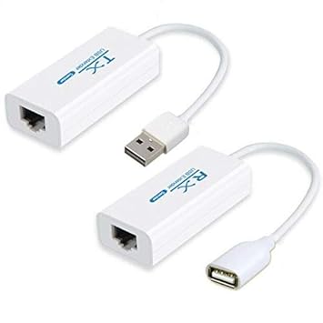 USB LAN EXTENDER | Lan Repeater R45 200M | LAN Extension Adapter for USB Cameras Printers Keyboard Mouse