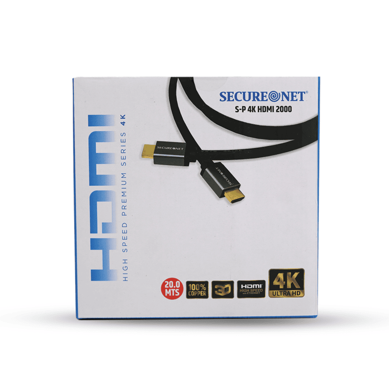 Secure Net S-P 4K HDMI 20.0 Cable-20 MTR