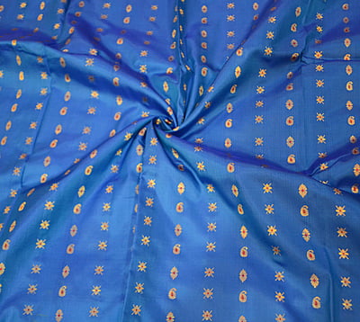 Royal blue 2000 buta pure katan Swarnachari