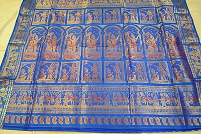 Royal blue 2000 buta pure katan Swarnachari