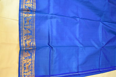 Royal blue 2000 buta pure katan Swarnachari