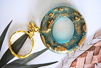 'O'O GOLD SWIRL LETTER KEYCHAIN(LKB00049) 'O'O GOLD SWIRL LETTER KEYCHAIN(LKB00049)