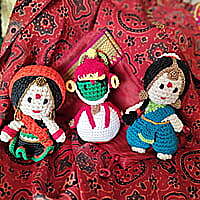 Crochet Maharashtrian Miniature Figurine