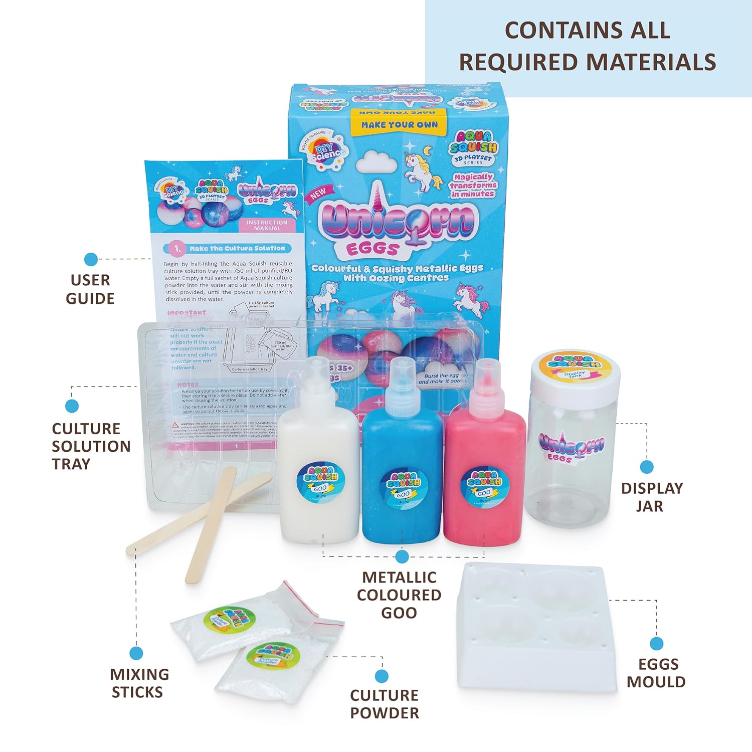 Aqua Squish Kit - Unicorn Eggs