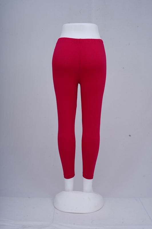Women Dark Pink Ankle Leggings