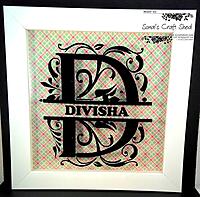 Square Nameplate for your entrance wall - fully custom designed